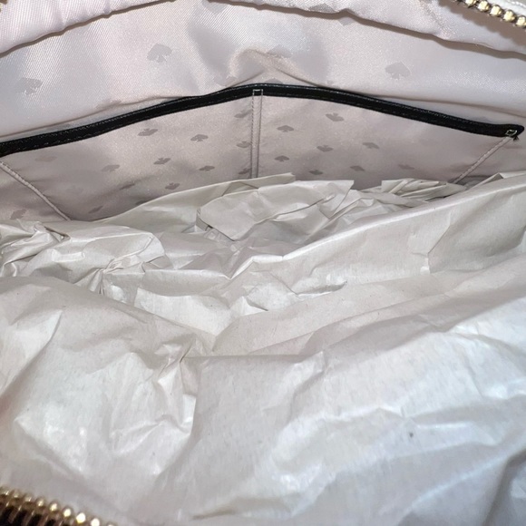 KATE SPADE NEW YORK Yours Truly Heart Stripe Hallie Medium Tote - Love L… - Picture 10 of 14